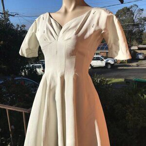 Vintage 40's/50's Beaded Swing Dress XS or Juniors